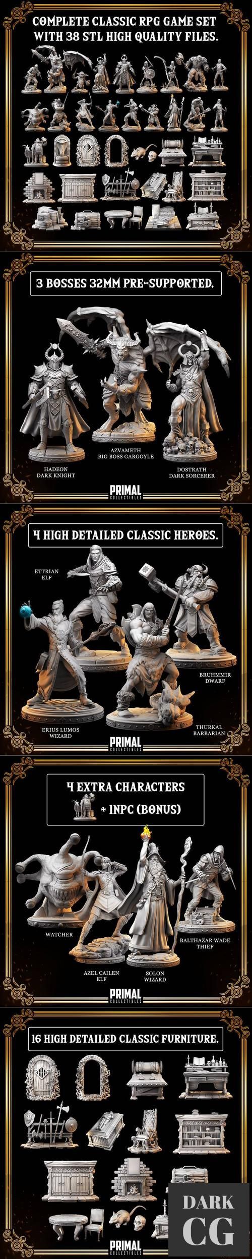 3D Model Masters Of Dungeons Quest Premium Package 3D Print