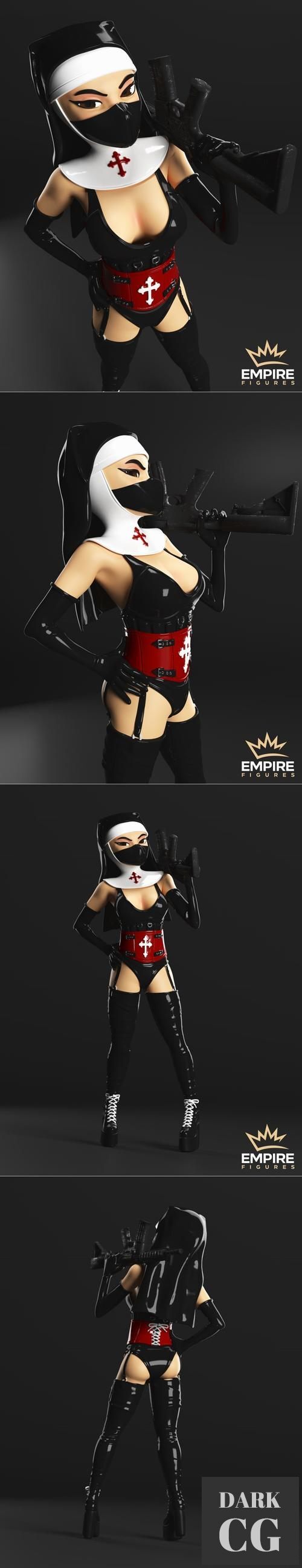 3D Model Nun Empire Figures 3D Print