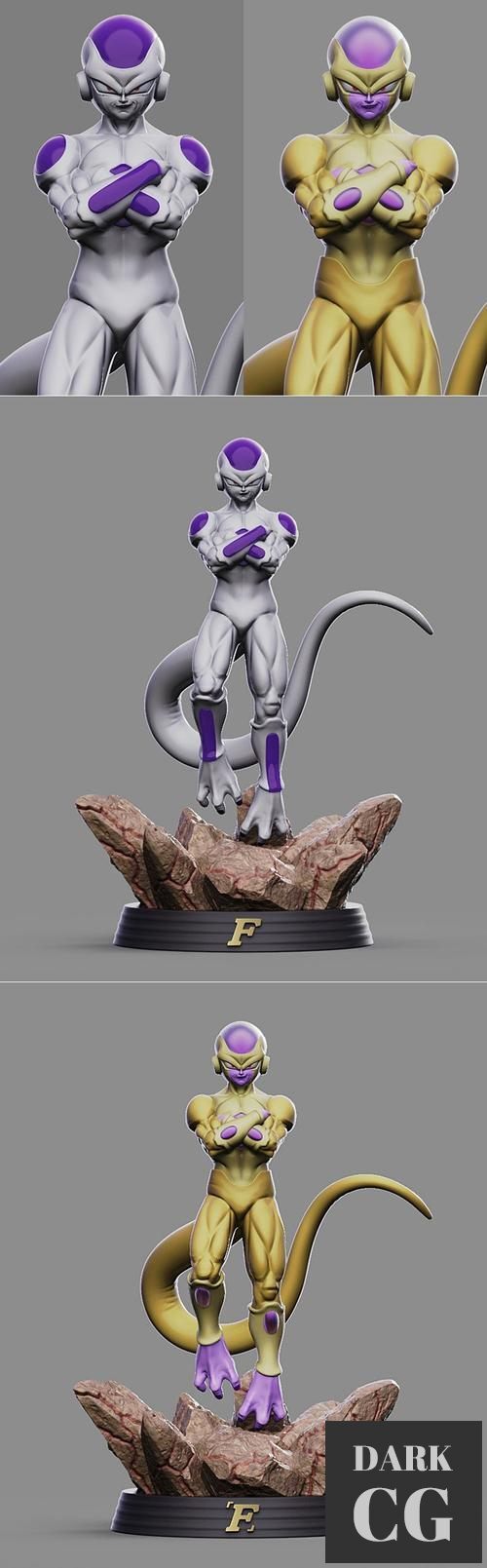 3D Model Frieza and Golden Frieza 3D Print