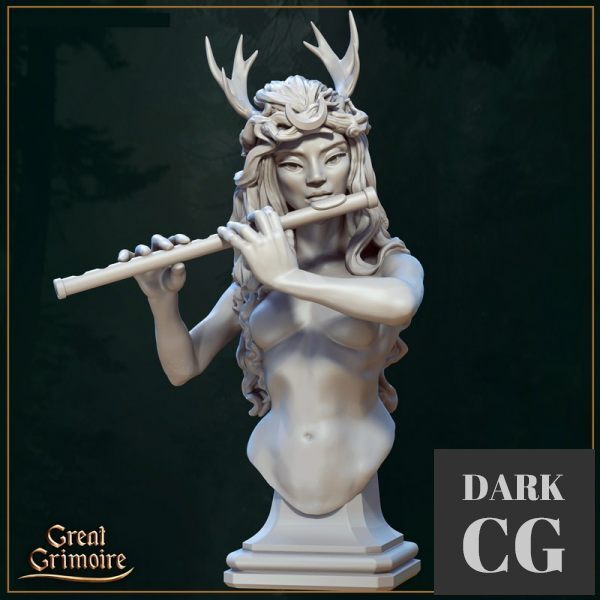 Orelaia The Сentaur Bard - Bust - 3D Print