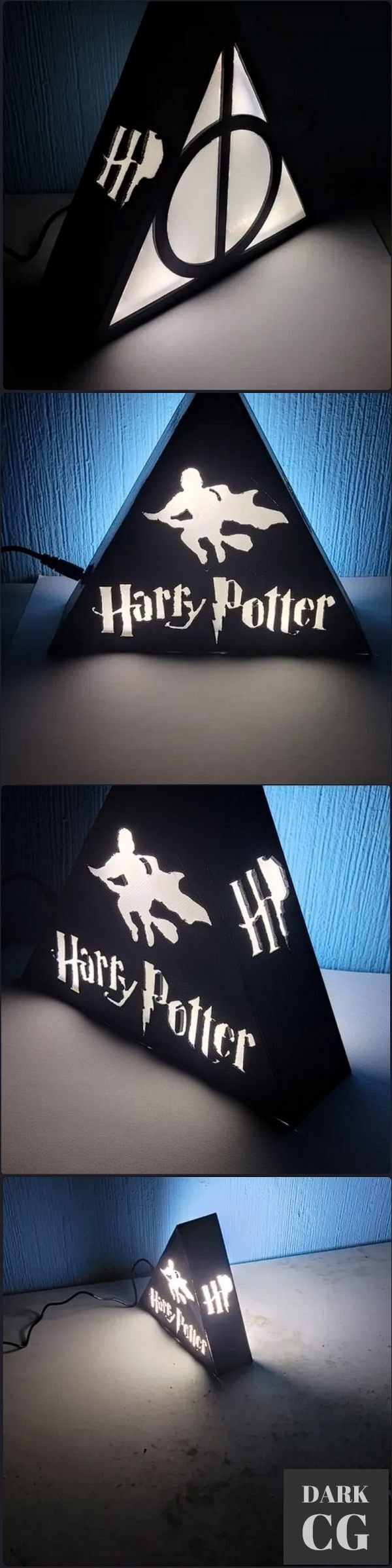 Deathly Hallows Lamp - 3D Print