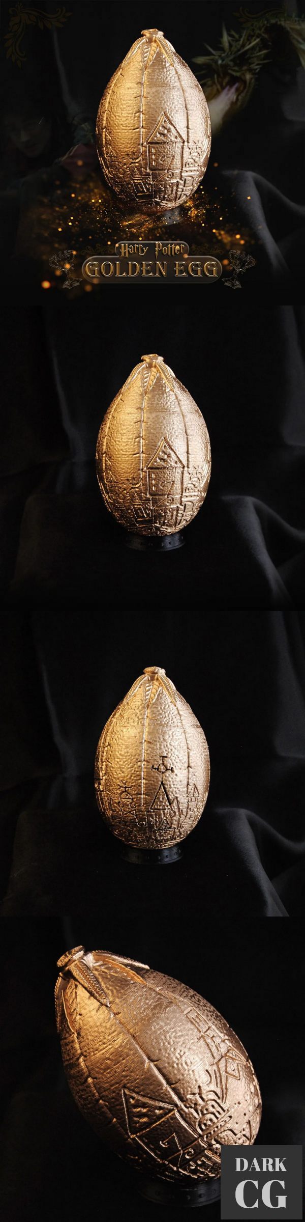 3D Model Golden Egg Harry Potter Triwizard Tournament Dragon Egg 3D Print