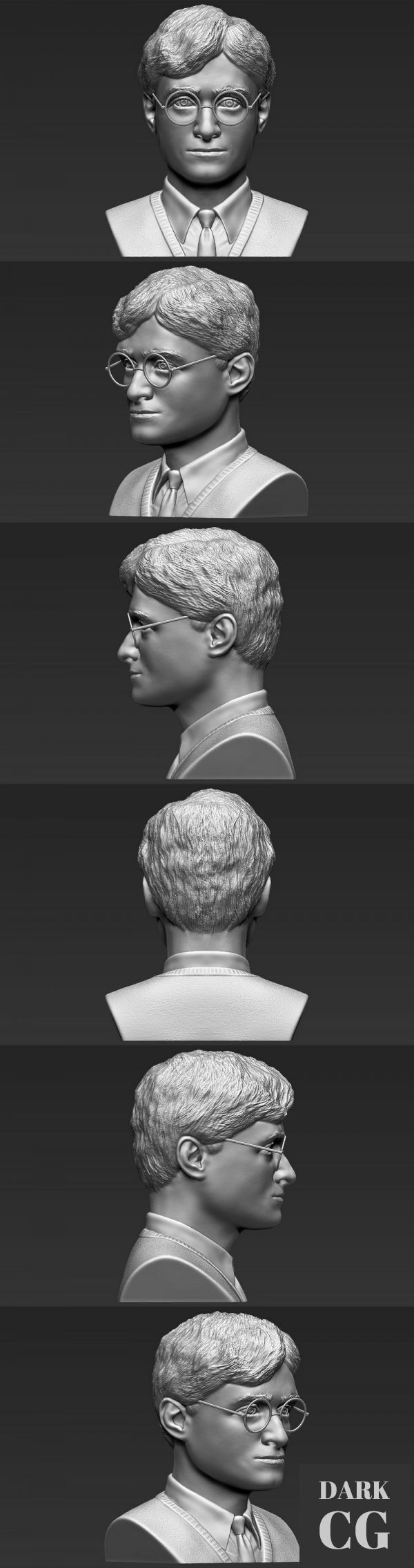 3D Model Harry Potter Bust 3D Print