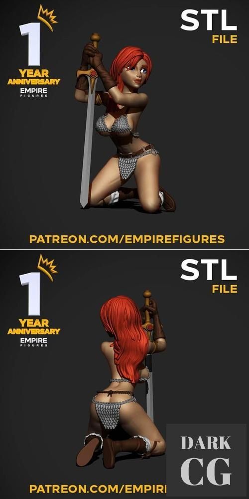 3D Model Red Sonja 3D Print