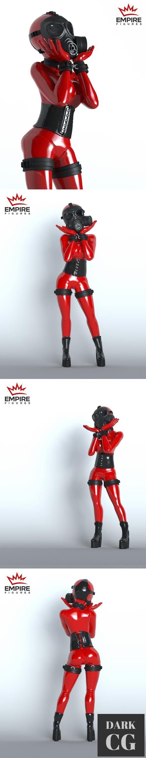 Gasmask Girl - Empire Figures – 3D Print