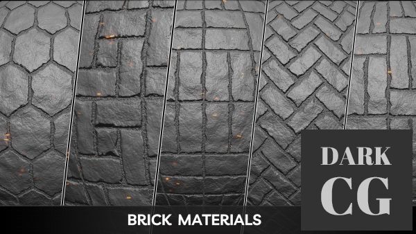 ArtStation – 20 Tileable Brick Wall Alphas