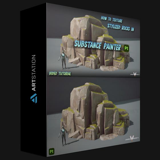 ArtStation How to Texture Stylized Rocks in Substance Painter by Phil Stoltz