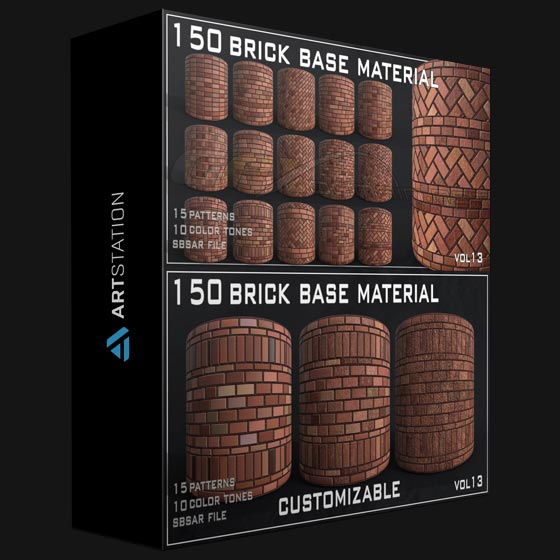 ArtStation 150 Brick Base Material VOL13