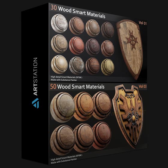 ArtStation Wood Smart Materials Collection Vol 1 3