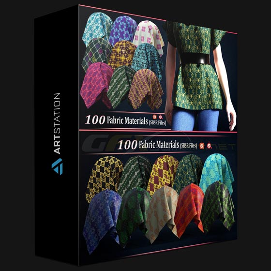 ArtStation 100 Fabric Materials SBSAR Vol01 by XIGMA Studio