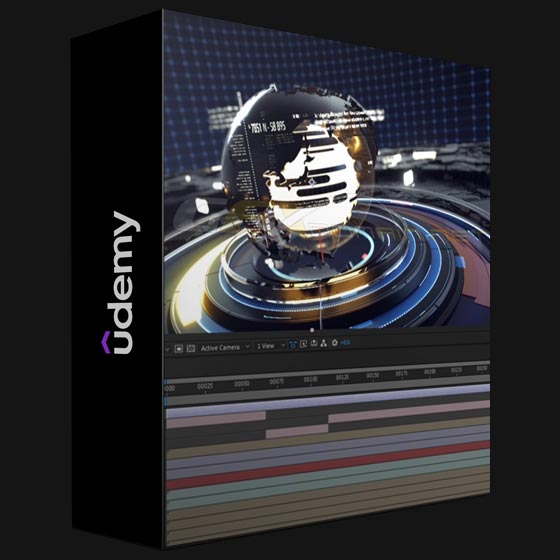 Udemy Cinema 4D Workshop How to create a 3D News Opener