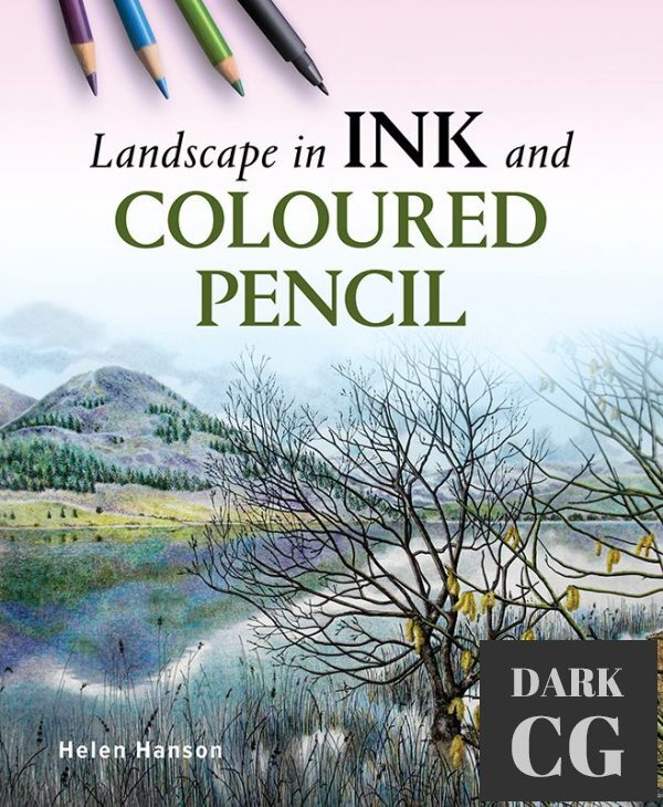 Landscape in Ink and Coloured Pencil (True EPUB)