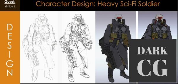 Gumroad – Foundation Patreon – Character Design – Heavy Sci-Fi Soldier with Yintion J