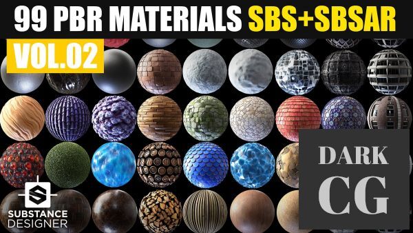 ArtStation – 99 PBR Substance Designer Materials Vol.02