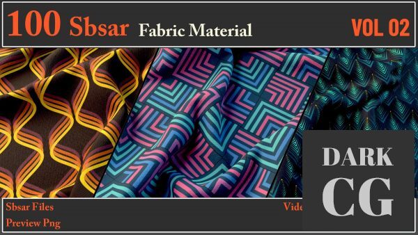 ArtStation – 100 SBSAR Files Fabric Materials VOL 02 + Video How To Use