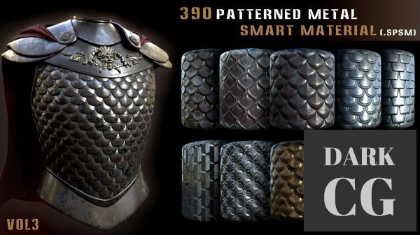 ArtStation – 390 patterned metal smart material _ VOL 3