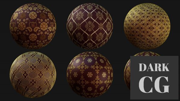 ArtStation Tileable Lace fabric Pattern Royal VOL 01 VOL 02