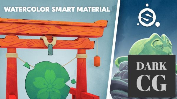 ArtStation Watercolor Smart Material for Substance Painter 8 1