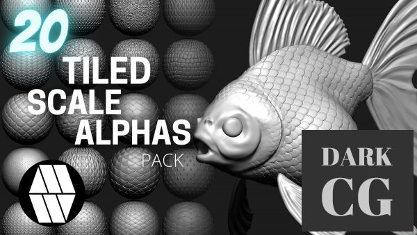 ArtStation 20 Scale Tiled Alphas Custom made Alphas to use in ZBrush