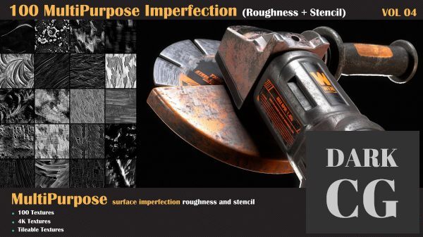 ArtStation – Stencil Roughness Multipurpose Imperfection Collection Vol 1-4