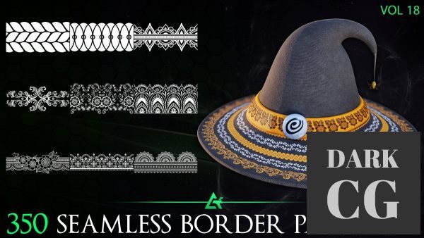 ArtStation – 350 Alpha Seamless Border Patterns (MEGA Pack) – Vol 18