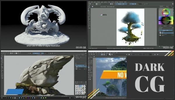 Udemy – Learn How To Create Concept Environment Art Using Krita free download