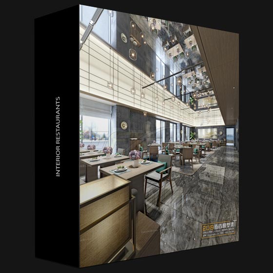 Interior Restaurants 3D Scenes Collection