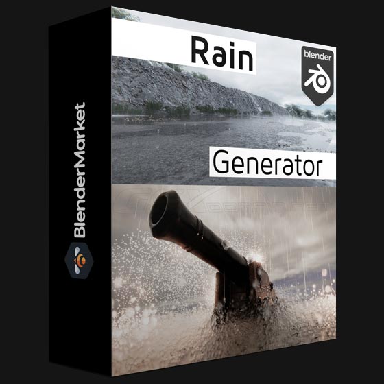 Blender Market Rain Generator by antoine bagattini