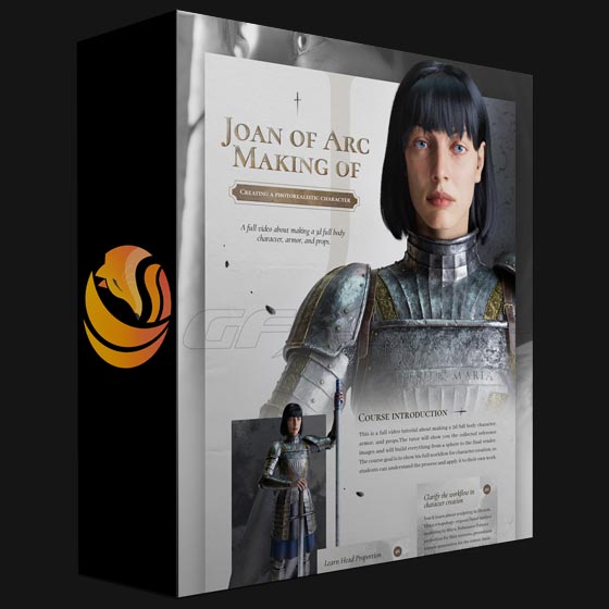 Wingfox Creating a photorealistic character Joan of Arc Making of