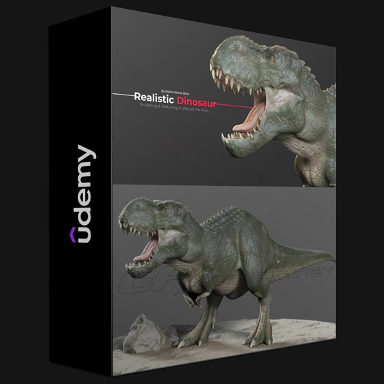 Udemy Realistic Dinosaur Sculpting Texturing in Zbrush for Film