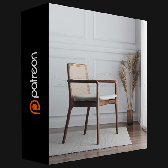 Patreon Chair with only white environment Johannes Lindqvist