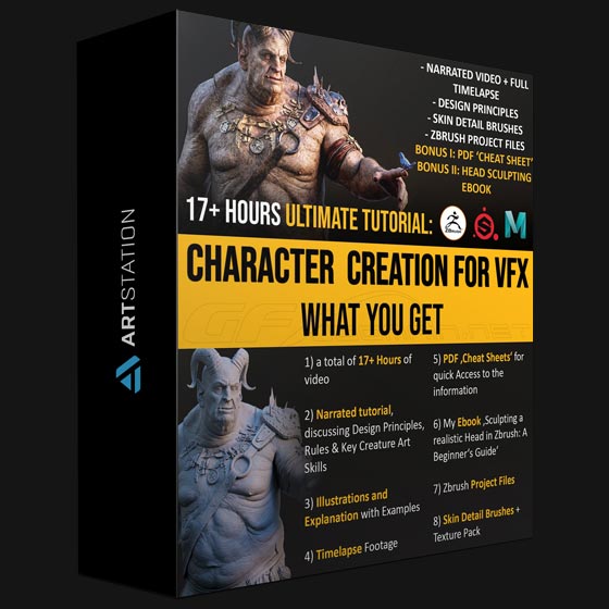 ArtStation Ultimate Tutorial Character Creation for VFX by Lukas Kutschera