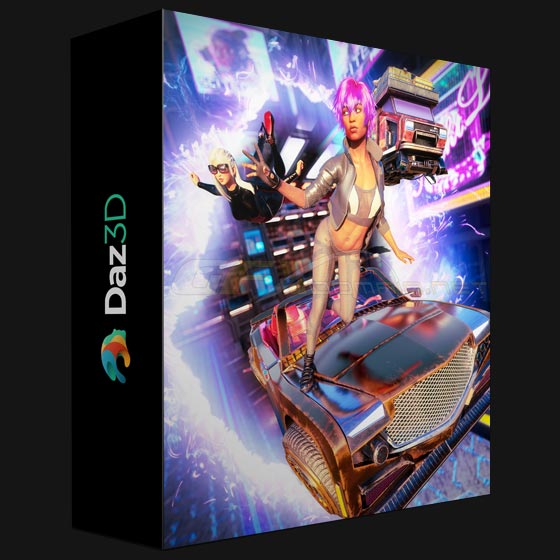 DAZ3D Cyberpunk City Mega Bundle