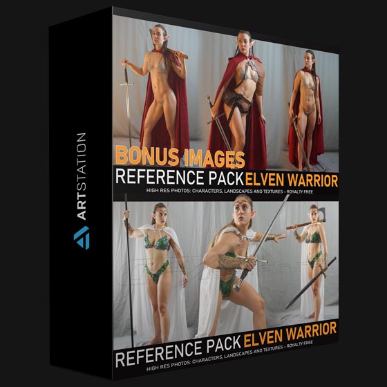 ArtStation Elven Warrior 500 images including 360 Turnarounds Bonus Pack by Timo Peter