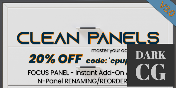 Blender Market – Clean Panels v3.0.4