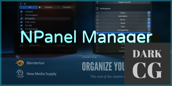 Blender Market – N Panel Manager v1.2