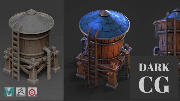 Gumroad Water Tank Maya Zbrush Substance Painter Videos