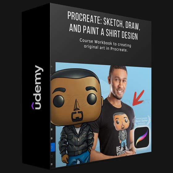 Udemy Procreate Sketch Draw and Paint a Shirt Design