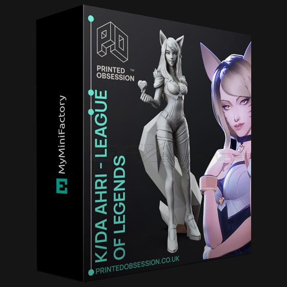 MyMiniFactory Ahri KDA League of Legends 3D Print Model