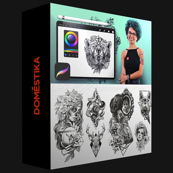 Domestika Digital Design and Illustration of Tattoos with Procreate A course by Tania Maia