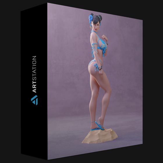 ArtStation Chun Li Bikini 3D Print Model