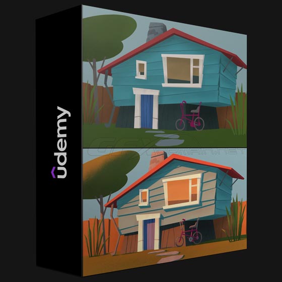 Udemy Create Suny scene in Procreate