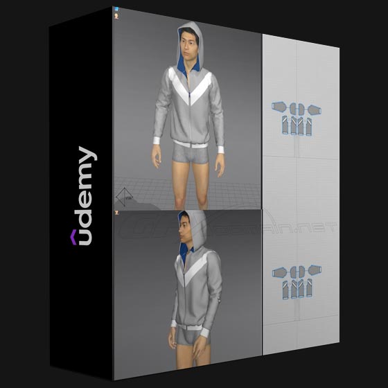 Udemy Fashion Design Stitches and Zippers in Marvelous Designer