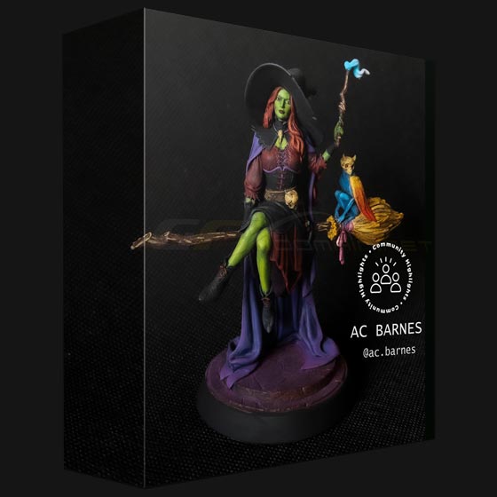 Morgan The Hex Witch and Schrodie 3D Print Models