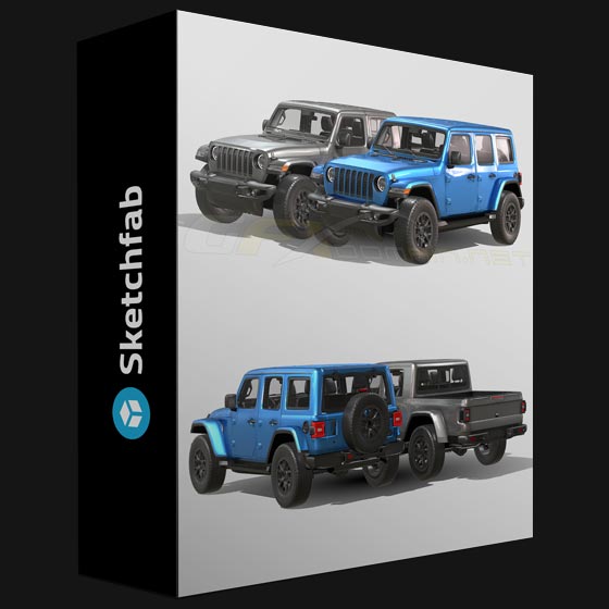 Sketchfab Jeep Wrangler Rubicon 392 2021 Gladiator