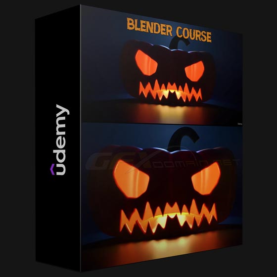 Udemy Blender 3D Create a Jack o lantern Scene