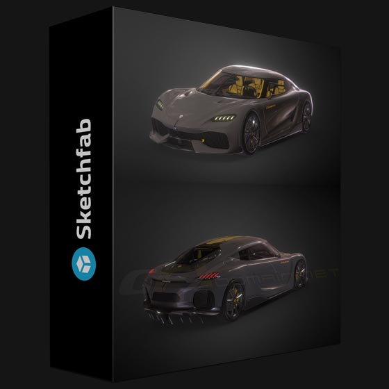 Sketchfab Koenigsegg Gemera 2021 3D model