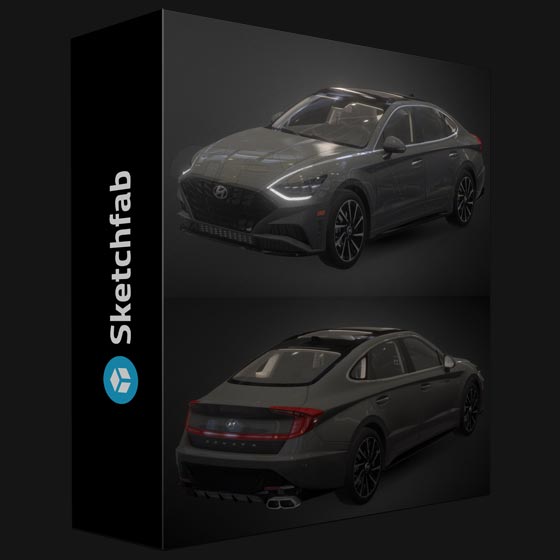 Sketchfab Hyundai Sonata 2020 3D model